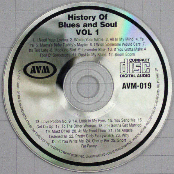 Various : The History Of The Blues & Soul - Volume 1 (CD, Comp)