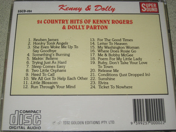 Kenny* & Dolly* : 24 Country Hits (CD, Comp)