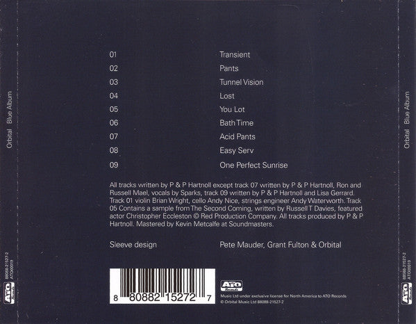 Orbital : Blue Album (CD, Album)