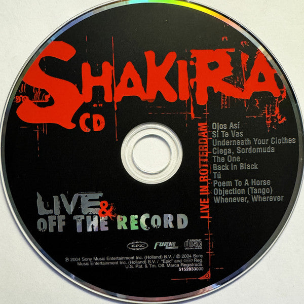 Shakira : Live & Off The Record (CD, Album + DVD-V, PAL)