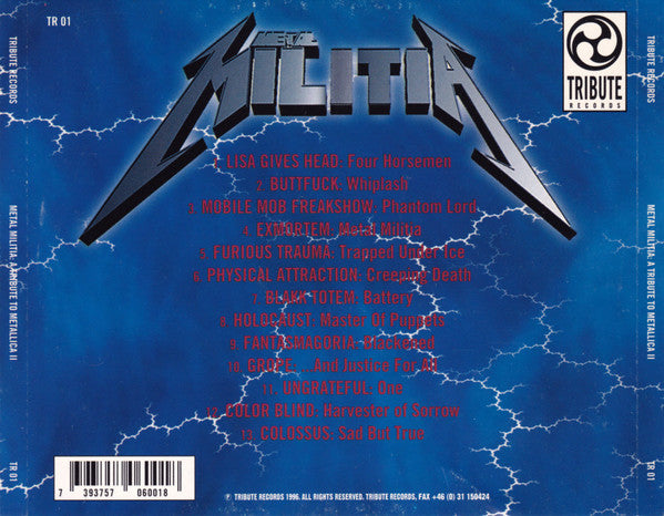 Various : Metal Militia: A Tribute To Metallica II (CD, Comp)