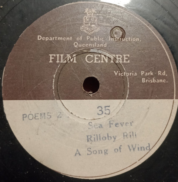 Unknown Artist : Poems 2 (Shellac, 10")