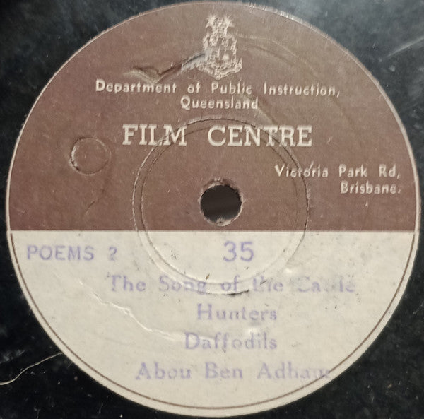 Unknown Artist : Poems 2 (Shellac, 10")