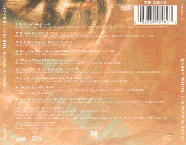 Barry White : The Man Is Back (CD, Album, RE)