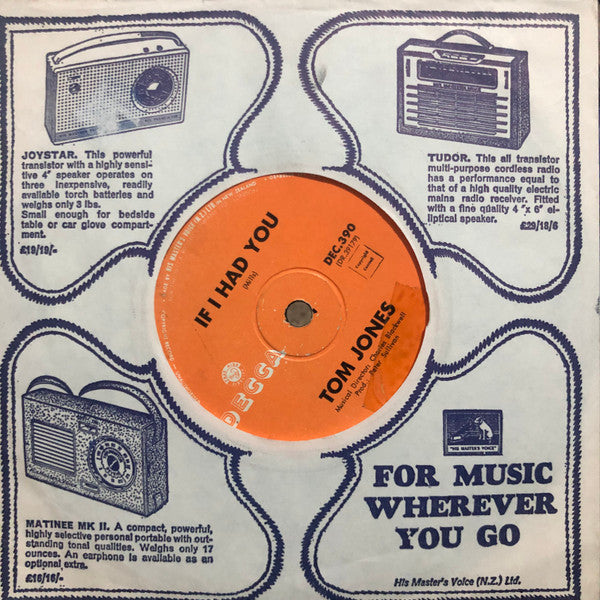 Tom Jones : Green, Green Grass Of Home  (7", Single)