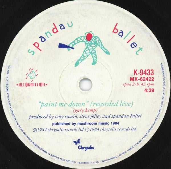 Spandau Ballet : Only When You Leave (7", Single)