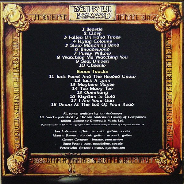 Jethro Tull : The Broadsword And The Beast (CD, Album, RE, RM, Med)