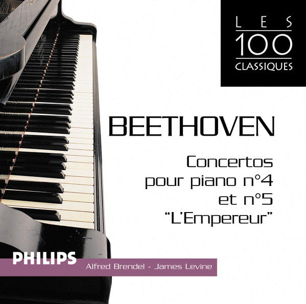 Beethoven*, Alfred Brendel, James Levine (2) : Concertos Pour Piano N°4 Et N°5 "Empereur" (CD, RE)