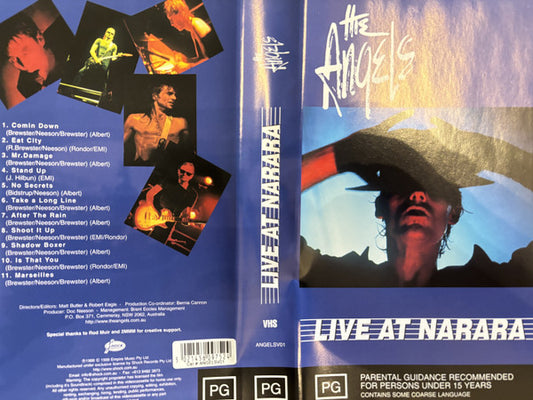 The Angels : Live At Narara (VHS, Album, PAL)