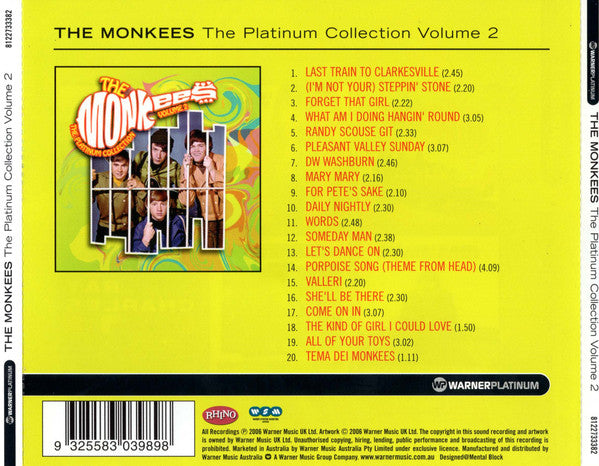 The Monkees : The Platinum Collection Volume 2 (CD, Comp)
