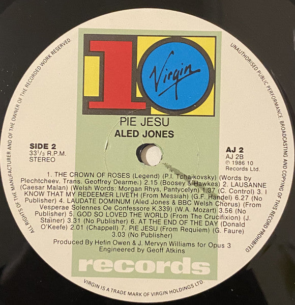 Aled Jones : Pie Jesu (LP, Album)