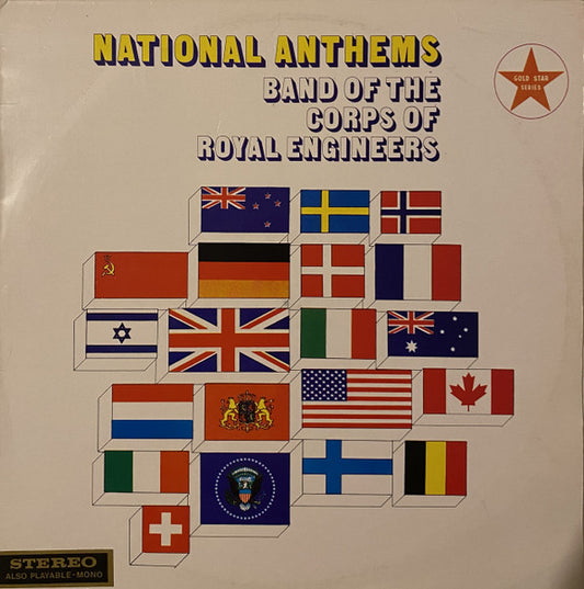 The Band Of The Corps Of Royal Engineers : National Anthems (LP, Comp)