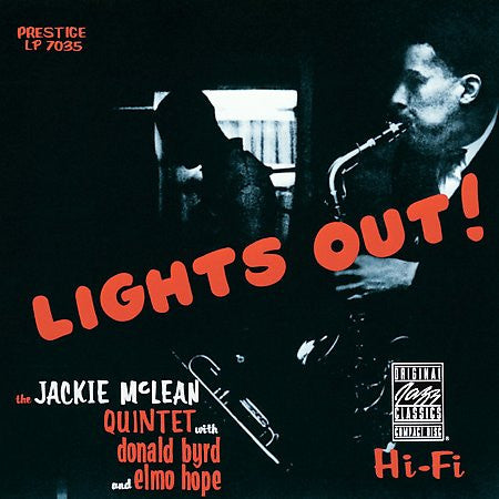 Jackie McLean Quintet With Donald Byrd And Elmo Hope : Lights Out! (CD, Album, RE)