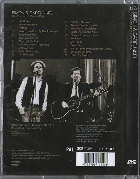 Simon & Garfunkel : The Concert In Central Park (DVD-V, RE, PAL)