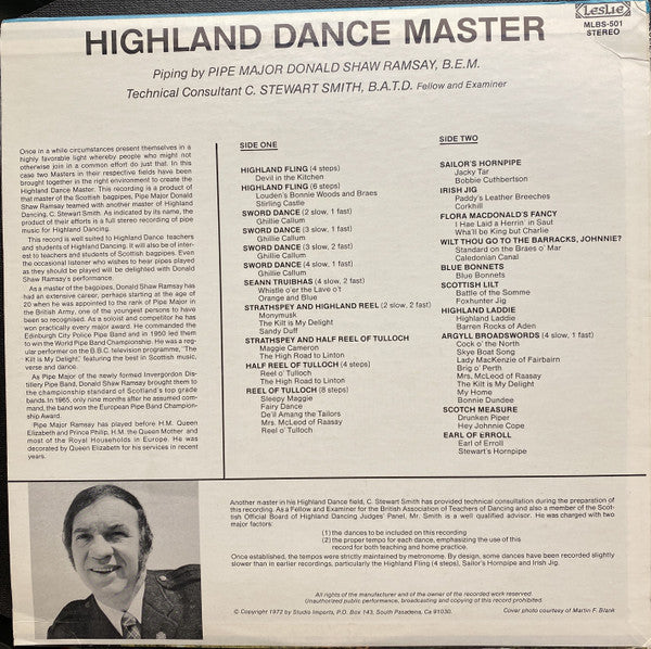 Donald Shaw Ramsay : Highland Dance Master (LP)