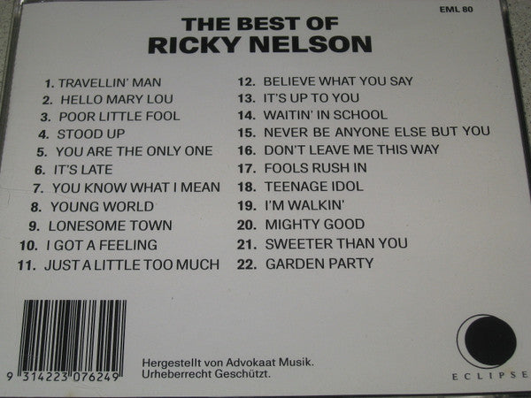 Ricky Nelson (2) : The Best Of Ricky Nelson  (CD, Comp)