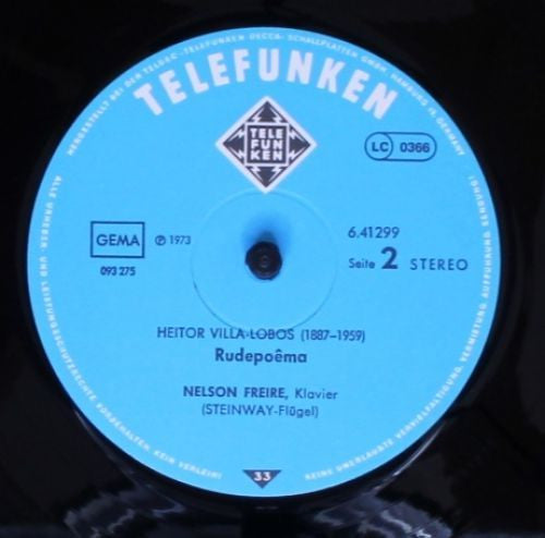 Heitor Villa-Lobos - Nelson Freire : Klavierwerke (LP)