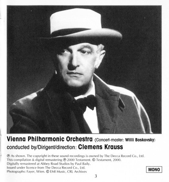 Clemens Krauss : Richard Strauss Ein Heldenleben Also Sprach Zarathustra (CD)