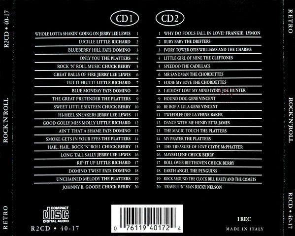 Various : Rock 'N' Roll - The Gold Collection - 40 Classic Performances (2xCD, Comp, Gol)
