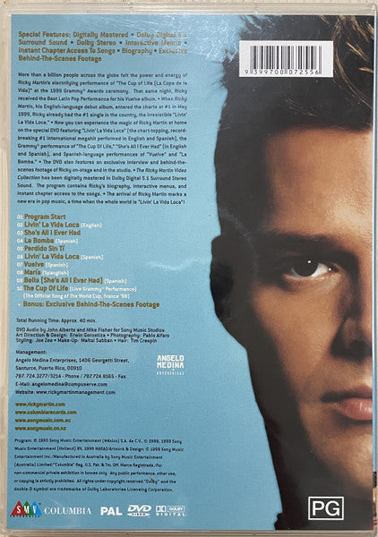 Ricky Martin : The Ricky Martin Video Collection (DVD, Comp)