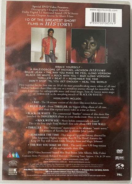 Michael Jackson : HIStory - Video Greatest Hits (DVD-V)
