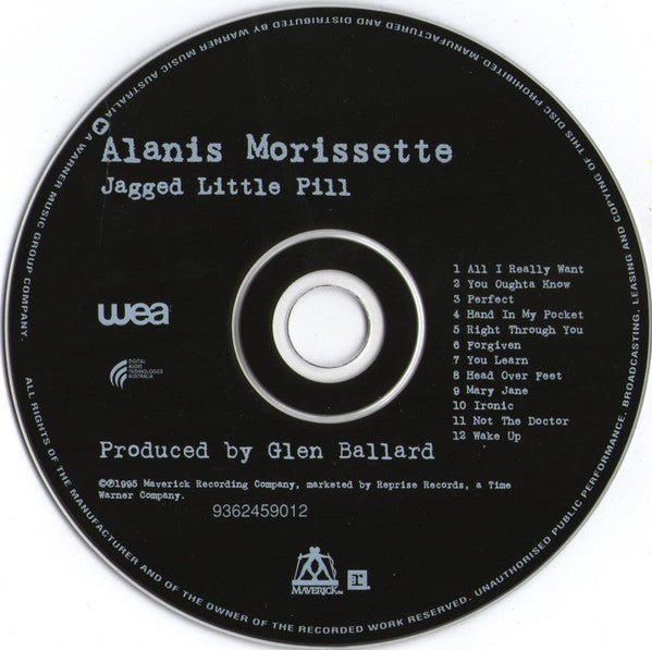 Alanis Morissette : Jagged Little Pill (CD, Album)