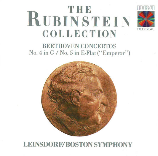 Beethoven*, Rubinstein*, Leinsdorf*, Boston Symphony* : Concertos No. 4 in G / No. 5 in E-Flat ("Emperor") (CD, Comp, RE)