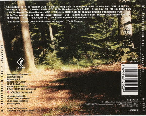 Die Fantastischen Vier : Lauschgift (CD, Album)