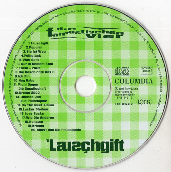 Die Fantastischen Vier : Lauschgift (CD, Album)