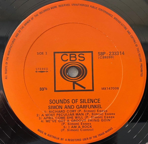 Simon & Garfunkel : Sounds Of Silence (LP, Album, RE)