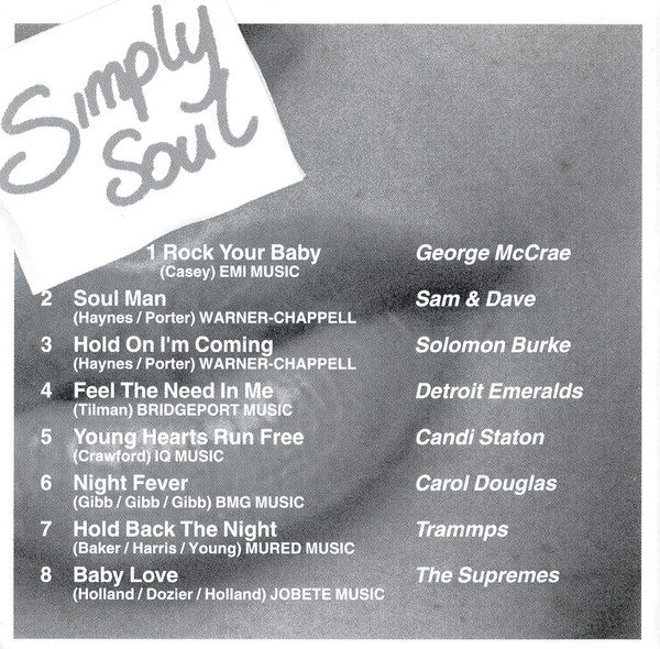Various : Simply Soul (CD, Comp)