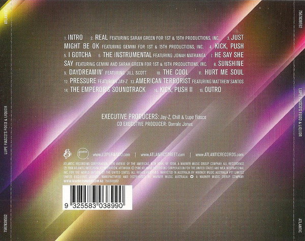 Lupe Fiasco : Lupe Fiasco's Food & Liquor (CD, Album)