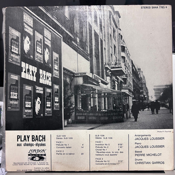 Jacques Loussier : Play Bach Aux Champs-Élysées (2xLP, Album)