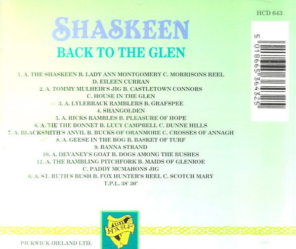 Shaskeen : Back To The Glen (CD, Album)