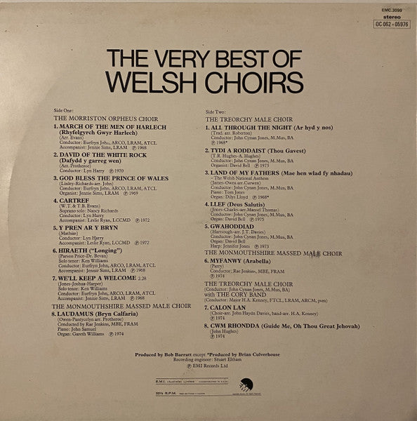 Various : The Very Best Of Welsh Choirs (LP)