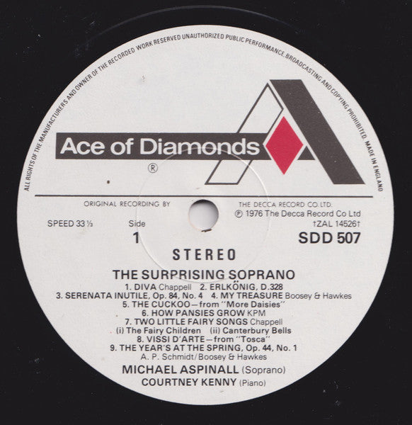 Michael Aspinall : The Surprising Soprano (LP)