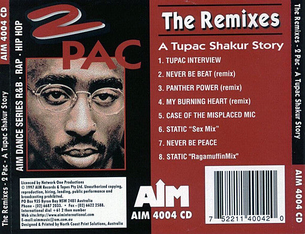 2Pac : The Remixes - A Tupac Shakur Story (CD, Comp)