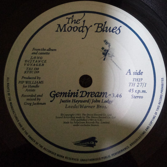 The Moody Blues : Gemini Dream (7", Single)
