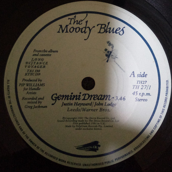 The Moody Blues : Gemini Dream (7", Single)