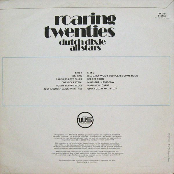 The Dutch Dixie All Stars : Roaring Twenties (LP)