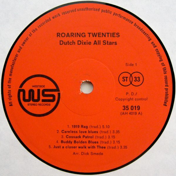 The Dutch Dixie All Stars : Roaring Twenties (LP)