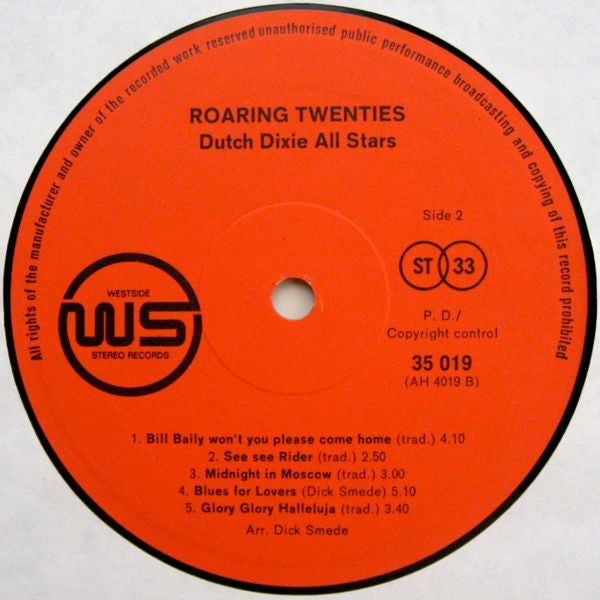 The Dutch Dixie All Stars : Roaring Twenties (LP)