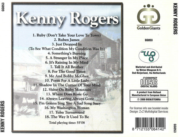 Kenny Rogers : Me And Bobby McGhee (CD, Comp)