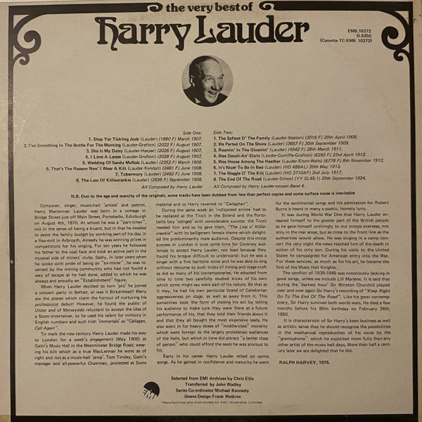 Harry Lauder : The Very Best Of Harry Lauder (LP, Comp)