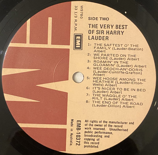 Harry Lauder : The Very Best Of Harry Lauder (LP, Comp)