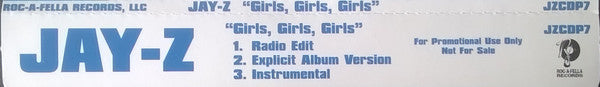 Jay-Z : Girls, Girls, Girls (CD, Single, Promo)