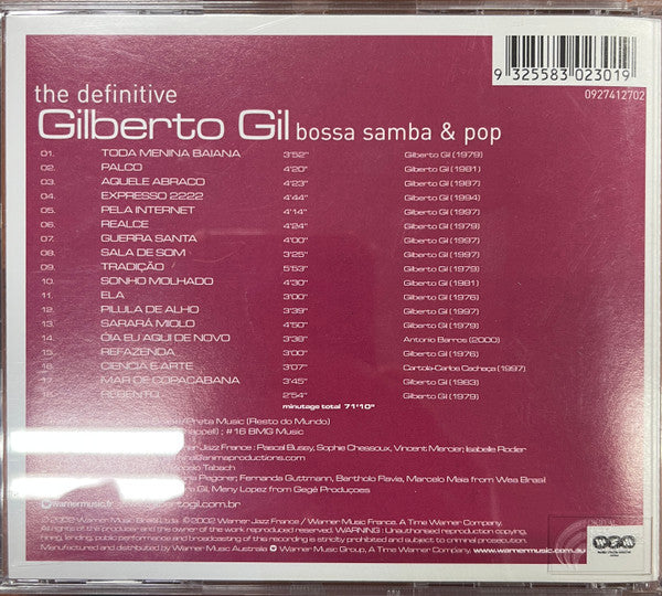Gilberto Gil : The Definitive Gilberto Gil - Bossa Samba & Pop (CD, Comp)