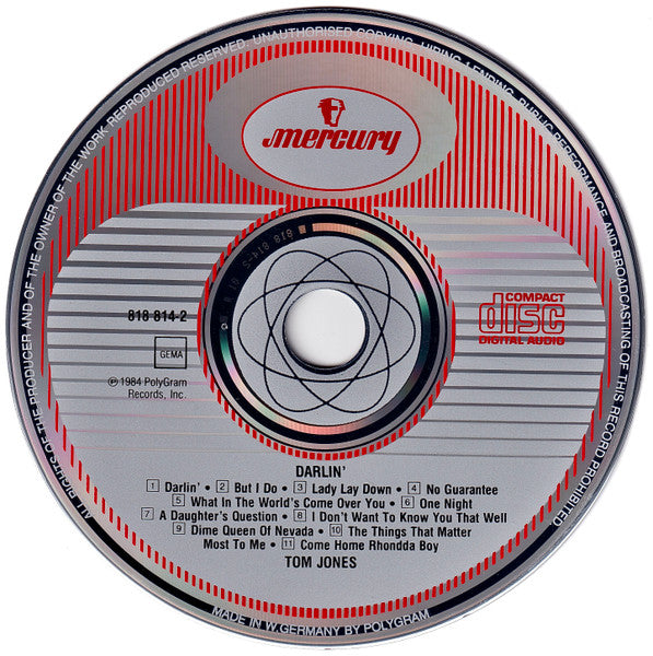 Tom Jones : Darlin' (CD, Album)