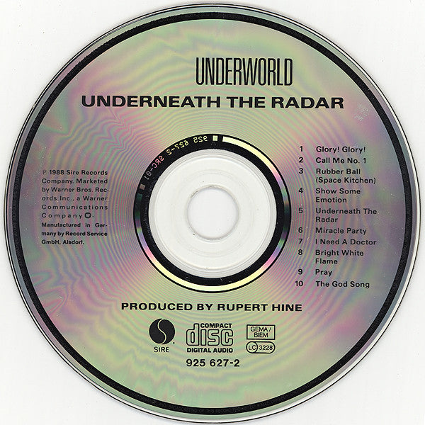 Underworld : Underneath The Radar (CD, Album)