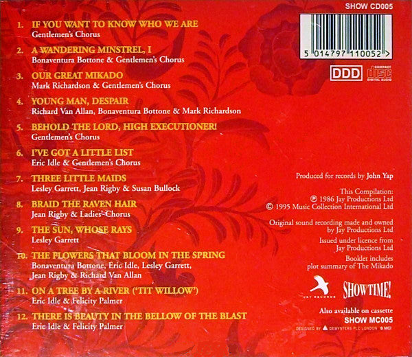 Gilbert & Sullivan - Lesley Garrett, Eric Idle, Felicity Palmer, Bonaventura Bottone, Richard Van Allan With The English National Opera Orchestra* And Chorus* : The Mikado (CD, RE)